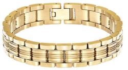 Boss EMBLEM 19cm férfi sárga arany színű karkötő HBJ1580887 (HBJ1580887)