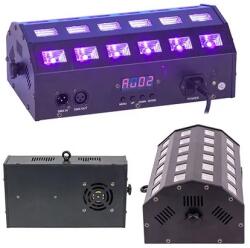 Ibiza Light Proiector Led 2 In 1 Albe Si Uv 24 X 3w Cu Dmx (led-stuv24)