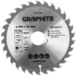 GRAPHITE lamă de ferăstrău, ferăstrău lat, 160 x 30 mm, 30 de dinți (57T210)