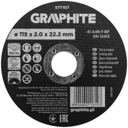 GRAPHITE disc de tăiere pentru metal, oxid de aluminiu 115x2x22, 2 41 A46-T-BF (57T107) Disc de taiere