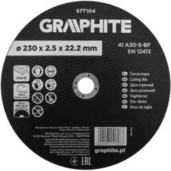 GRAPHITE disc de tăiere pentru metal, corindon 230x2, 5x22, 2 INOX 41 A30-S-BF (57T104) Disc de taiere