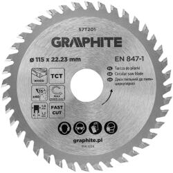 GRAPHITE lamă de ferăstrău, ferăstrău lat, 115 x 22, 23 mm, 40 dinți (57T201)