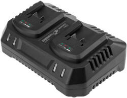 GRAPHITE încărcător de baterii, cu două sloturi 18 V (58G0851)