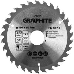 GRAPHITE lamă de ferăstrău, ferăstrău lat, 150 x 30 mm, 30 de dinți (57T207)