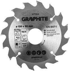 GRAPHITE lamă de ferăstrău, ferăstrău lat, 130 x 30 mm, 16 dinți (57T204)