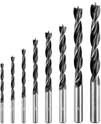 GRAPHITE set de burghie pentru lemn 3-10 mm, 8 buc (54T575) Burghiu