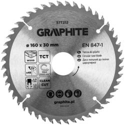 GRAPHITE lamă de ferăstrău, ferăstrău lat, 160 x 30 mm, 48 de dinți (57T212)