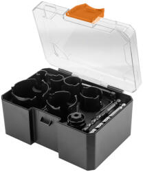 NEO TOOLS set de discuri de tăiere circulare din oțel, cu vârf din metal dur, 19-64 mm, 10 piese (57923)