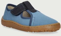Froddo gyerek papucs BAREFOOT CANVAS T-BAR - kék 21