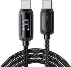 Essager ES-X57 - 2 metri, USB Type-C - USB Type-C cablu . Afișaj digital, încărcare 100W, husă din material perlat (EXCTT1-XLA01)