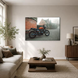 Triumph Bonneville egyedi cafe racer vászonkép (bety_5820)