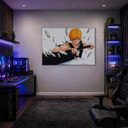  Bleach Ichigo Kurosaki repedt fal áttörésében vászonkép (bety_2806)