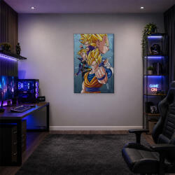  Dragon Ball szuperszaiyan négyes fogat vászonkép (bety_6932)