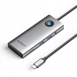 ORICO Usb-c dokkoló állomás Orico PW11 8w1 2x Usb-a 3.0 1x Usb-c Pd 100 W (6941788814882)