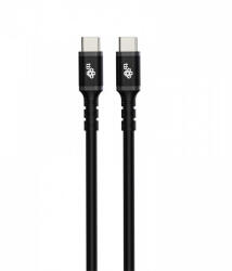 TB TOUCH USB-C/USB-C GYORSTÖLTŐ ADATKÁBEL PD 2.0/3.0 QC 2.0/3.0 3A 60W 1m FEKETE (AKTBXKUCC2SI10B) - dvdlemezbolt