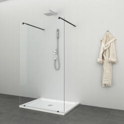 Sanotechnik FREEDOM I. BLACK WALK-IN zuhanyfal 100 cm (BW100)