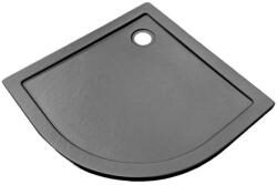 Sanotechnik ZEUS 90 íves zuhanytálca, antracitszürke, kőhatású, R550 (GR90SG) - sanotechnikwebshop