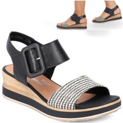 Remonte Női Bőr Szandál 36 Remonte Tornacipő Kényelmes Elegáns Fekete (Remonte D6453-01)