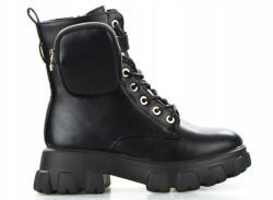  Fekete Bakancs Trafik Cipő Meleg Tasakkal 40 (WOL-888-1-BLACK)