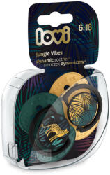 LOVI szilikon dinamikus cumi 6-18 hó 2 db Jungle Vibes fiú (789596)