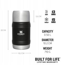 Stanley 10-11426-005 Stanley The Artisan termosz 0, 50 l 17 oz Black Moon (10-11426-005)