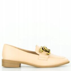 Seastar Krémszínű Női Papucs Nagy Arany Díszítéssel 39-ES (T533-BEIGE)