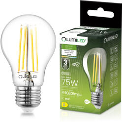 Lumileds E27 A60 LED filament izzó 8W = 75W 1080 lm 4000K semleges fehér 360°, LUMILED (LUMLEDJ0118)