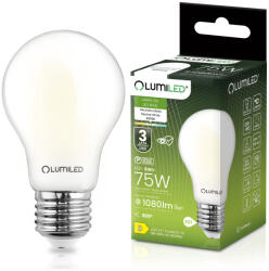 Lumileds E27 A60 LED filament izzó 8W = 75W 1080 lm 4000K semleges fehér 360°, LUMILED (LUMLEDJ0217A)