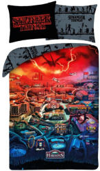 Halantex Stranger Things Hawkins ágyneműhuzat 140×200cm, 70x90 cm microfibre HAX622368 (HAX622368)