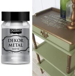 Pentart dekormetál matt, 100 ml - ezüst