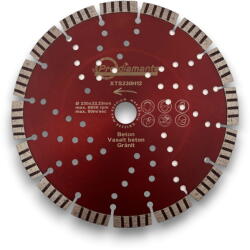 Prodiamante XTS230H12 Ø230 x 2, 8 x 22, 23 mm | turbó vasaltbeton-vágó gyémántkorong (XTS230H12)