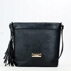 Monnari Fekete Shopper Kézitáska Monnari Vállra Kis Rojt Krokodil Pikkelyek (BAG1850-M20)