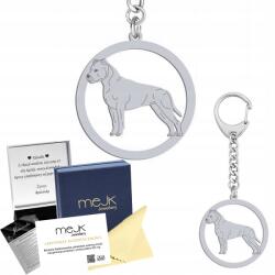 Mejk Jewellery Kulcstartó Amstaff Ezüst 925 Ékszer Ajándék Nő Gravírozás (BRELOK Z PSEM AMSTAFF)