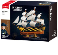 Sluban Model Bricks - Brit vitorlás hajó építőjáték készlet (M38-B1552)