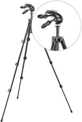 Manfrotto 293 alu tripod (4S) & 3-way head with foldable handles (MK293A4-D3Q2)