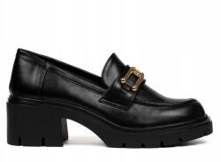  Fekete Platformos Papucs Arany Tükör Díszítéssel 40-ES (8142-BLACK)