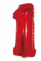 Balloons4party Balon folie cifra 1 rosu 100 cm