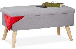 Relaxdays Pad tárolórekesszel Relaxdays 77 x 39 x 39 cm Szürke (10031589)