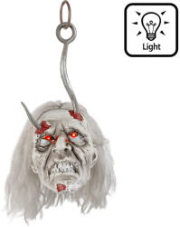  LED Halloween dekoráció zombi fej (36 x 18 x 19 cm) (72340)