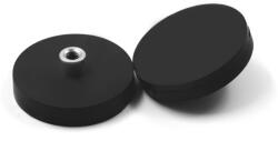 Magnetrend Magnet neodim oala cauciucat negru D31mm cu bucsa cu filet interior M4 (11002008)