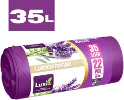 Luxia Saci menajeri Luxia, cu urechi, lavanda, HDLD, 35 litri, 22 buc/rola LUX-4076 - mercon