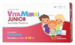 ACTIVLAB Vitamine pentru copii - VitaMinki Junior Activlab, aromă de căpșuni (30 plicuri x 3 g)