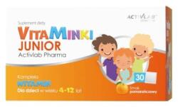 ACTIVLAB Vitamine pentru copii - VitaMinki Junior Activlab, aromă de portocală (30 plicuri x 3 g)