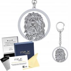 Mejk Jewellery Labradoodle kulcstartó Ezüst 925 Ékszer Ajándék Nő Gravírozás (Brelok z psem Labradoodle)