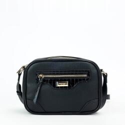 Monnari Fekete Kézitáska Postás Táska Monnari Lakkozott Kígyó Motívummal (BAG1750-M20-25)