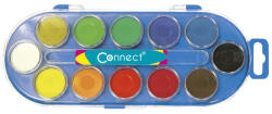 Connect Vízfesték készlet, 12db-os, 30mm, festékgombokkal Connect (000007846) - iroszer24