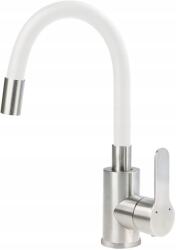 Deante Neo, mosdócsaptelep flexibilis karral h-310, matt fehér (BLU W240)