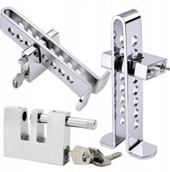  RealG RC-K-2446 Kuplung- és fékpedálzár autóhoz, acél, 19, 5 x 8, 5 cm