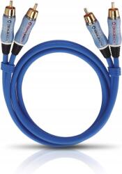 Oehlbach audio kábel cinch coaxial aranyozott 1m kék [2x dugó] (OE-2701)
