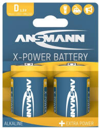 ANSMANN Alkáli Elem, X-Power, D, 2 db